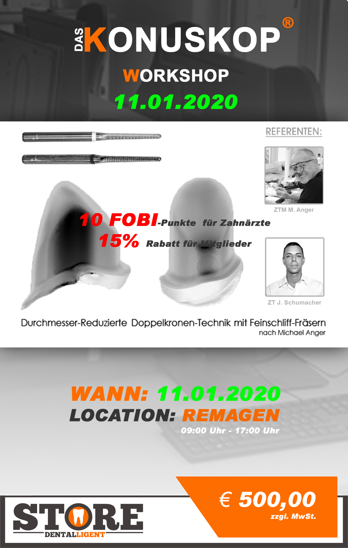 AUSVERKAUFT! - Das Konuskop® - der Fräskurs
