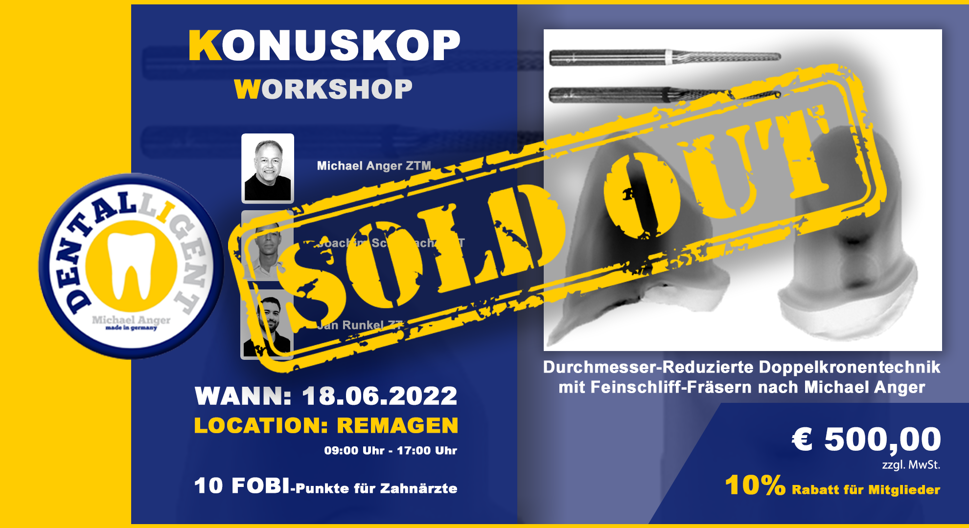 AUSVERKAUFT! - Das Konuskop® - der Fräskurs